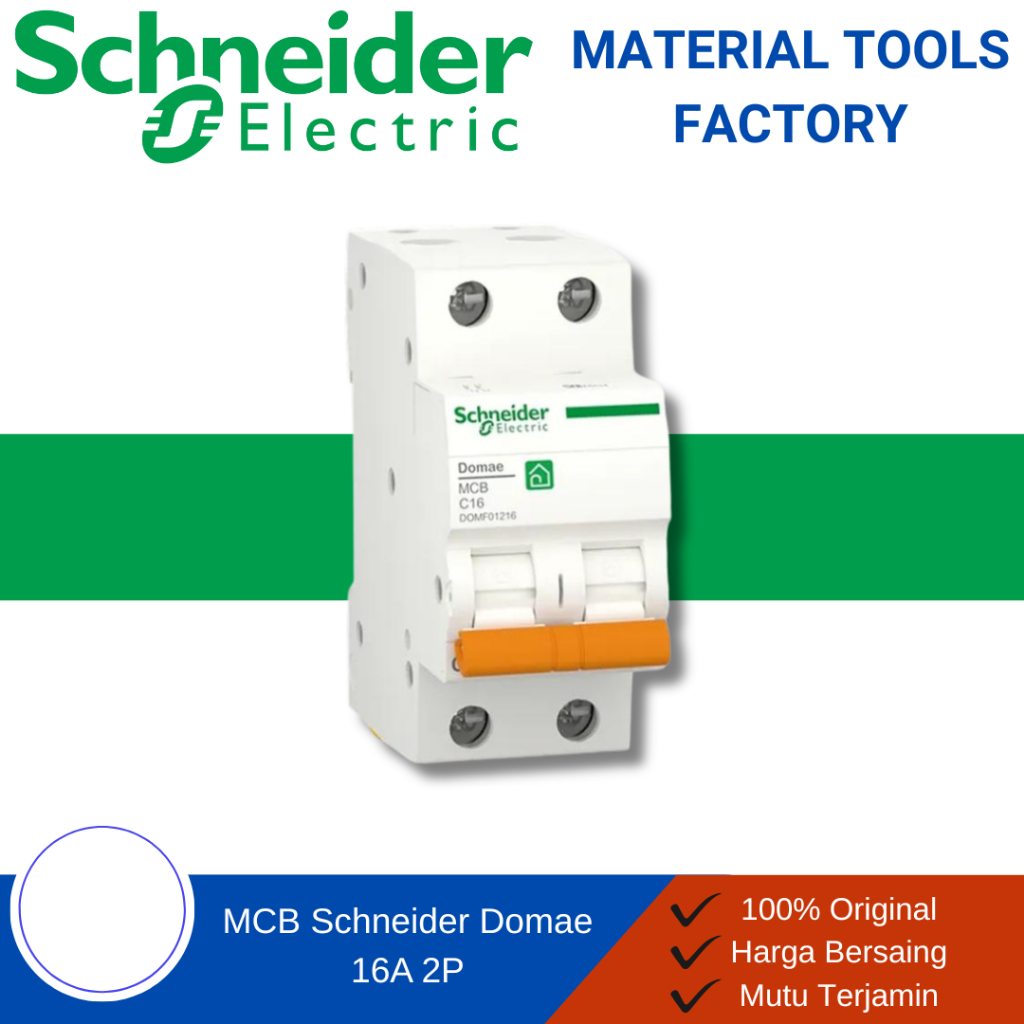 MCB - MCB Schneider - MCB 2 Phase - MCB Schneider 2 Phase Domae 16A