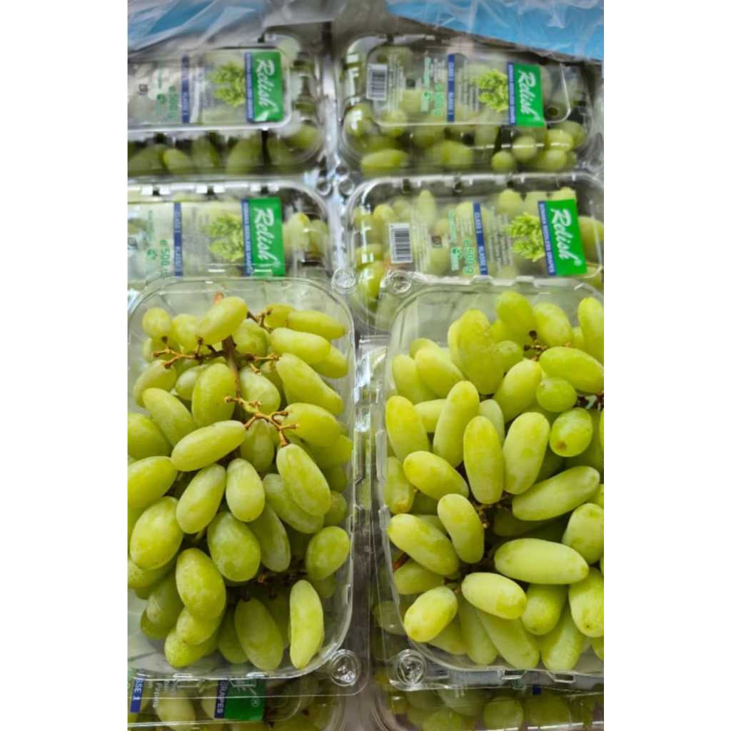 

Anggur Jari Ijo Thompson Relish Kemasan 1 Kardus