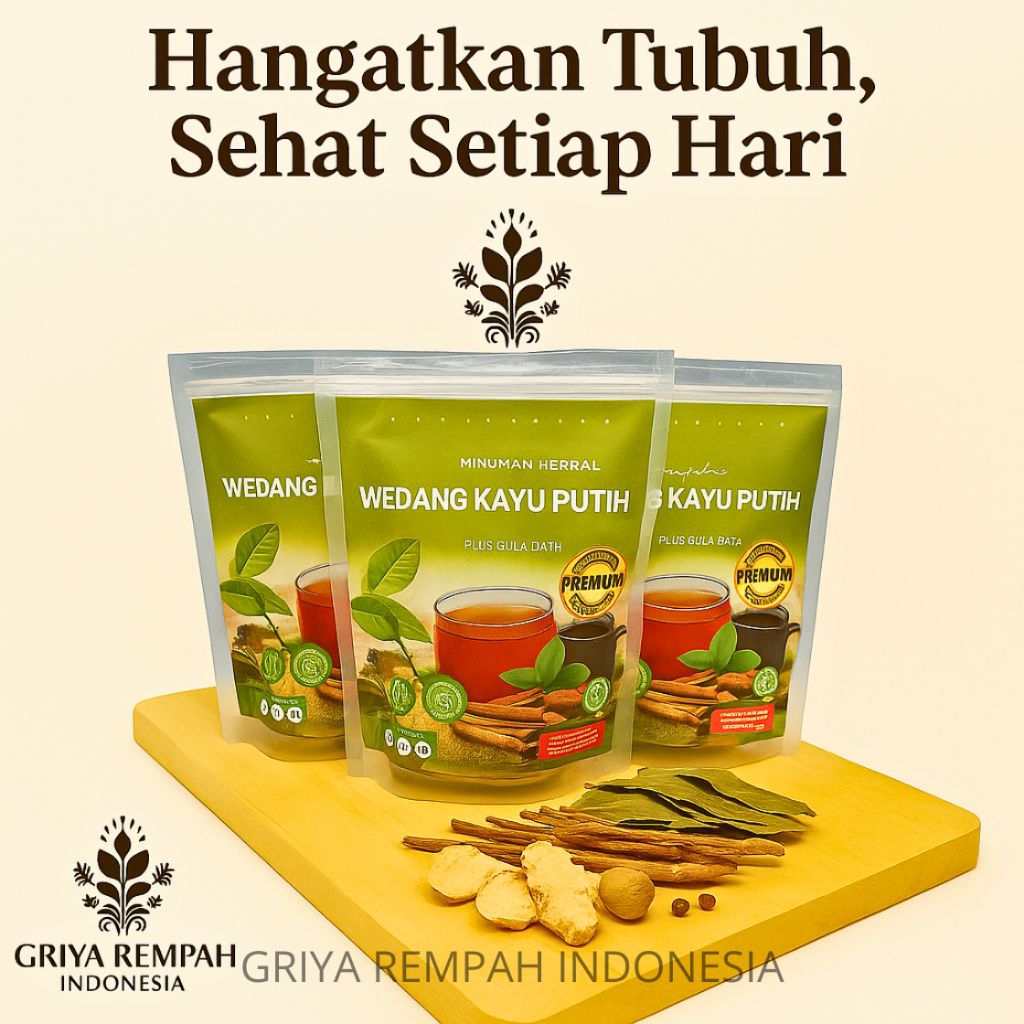 

WEDANG KAYU PUTIH Asli Premium Plus Gula Batu Minuman Teh Ramuan Rempah Herbal Hangat Tradisional