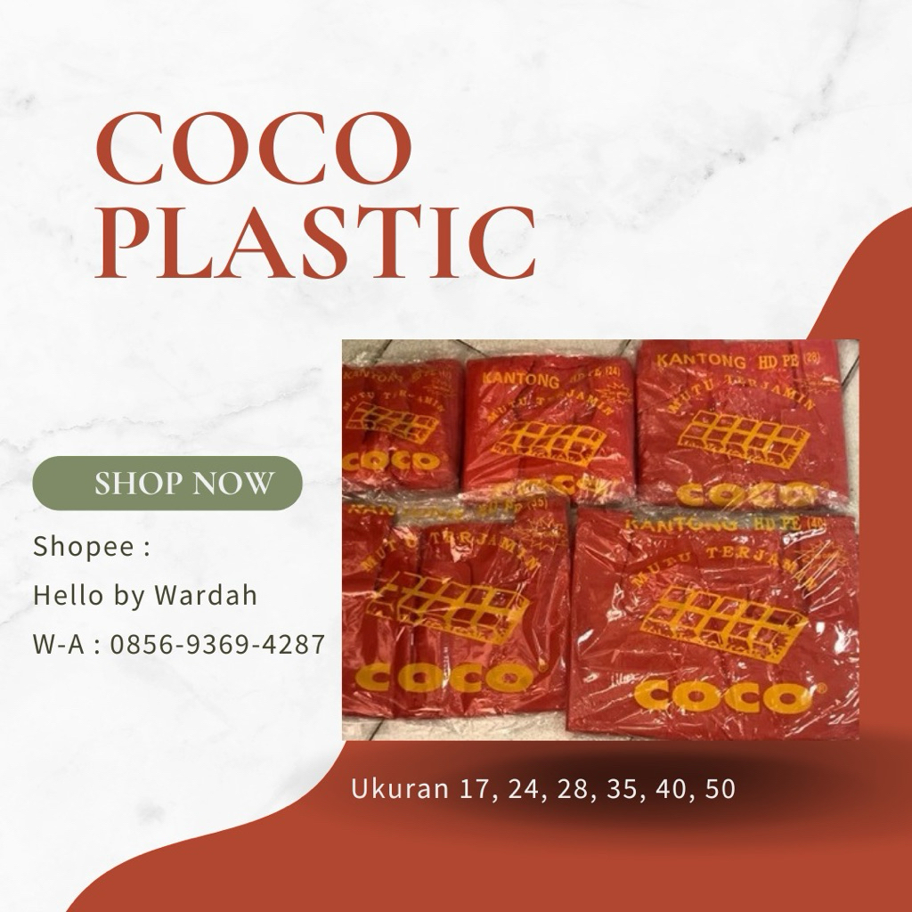 KANTONG PLASTIK COCO MERAH