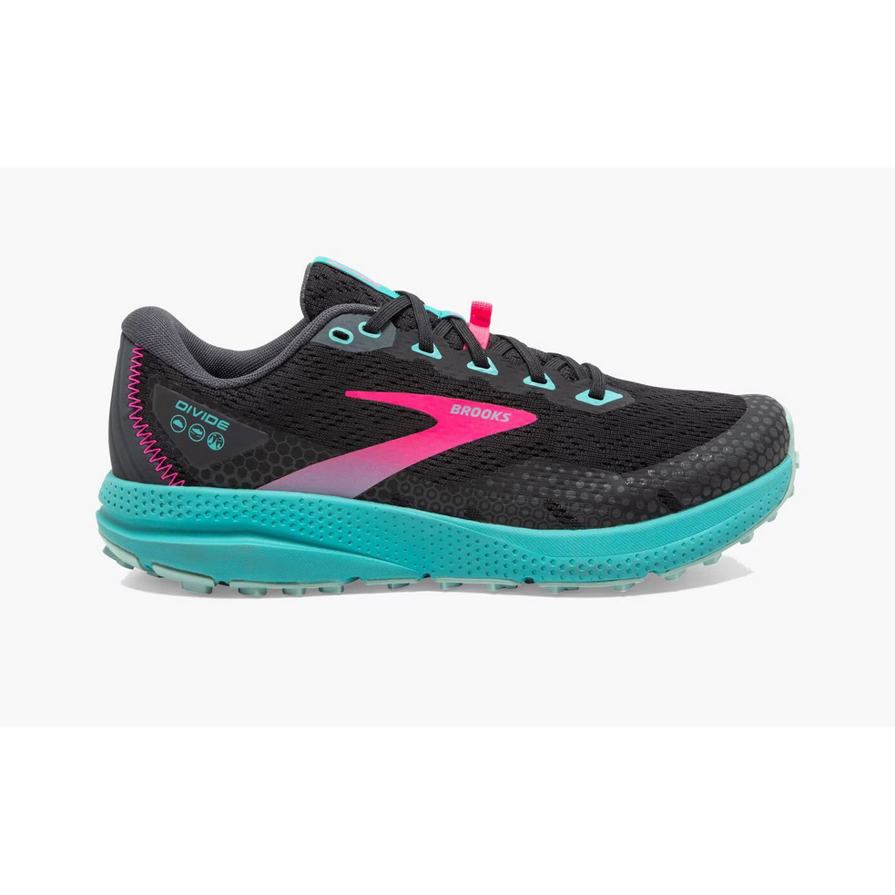 Brooks Sepatu Olahraga Hiking dan Trail Running Wanita BROOKS  Divide 3 Pearl/Blue Coral/Pink 120368