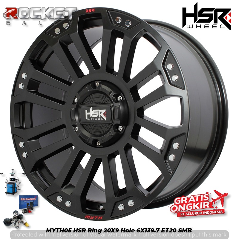 Toko Velg Dan Ban Mobil Sidoarjo HSR MYTH05 Ring 20 Cocok buat mobil Pajero Triton Hilux Fortuner Dl