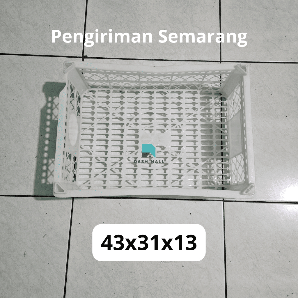 Keranjang Buah Plastik Bekas ukuran 43x31x13 Tanpa Tutup
