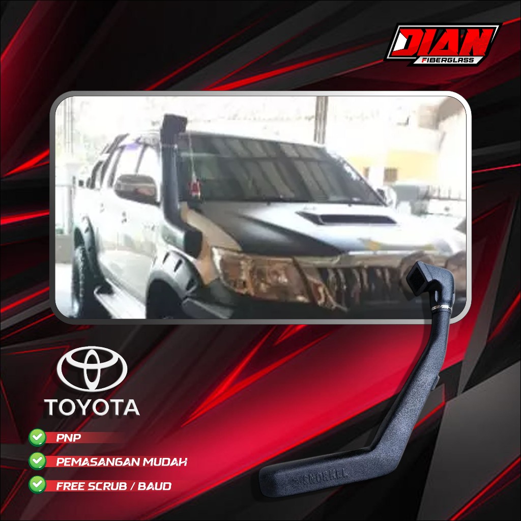 snorkel hilux kualitas premium