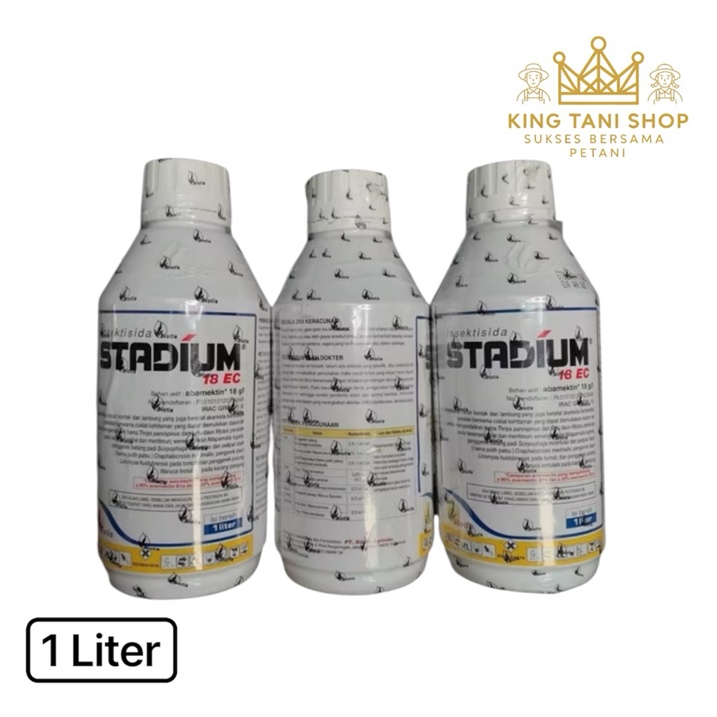 Stadium 1 Liter 18EC Insektisida Abamectin 18g/l Sundep Slendep Wereng Biotis Abacel Demolish