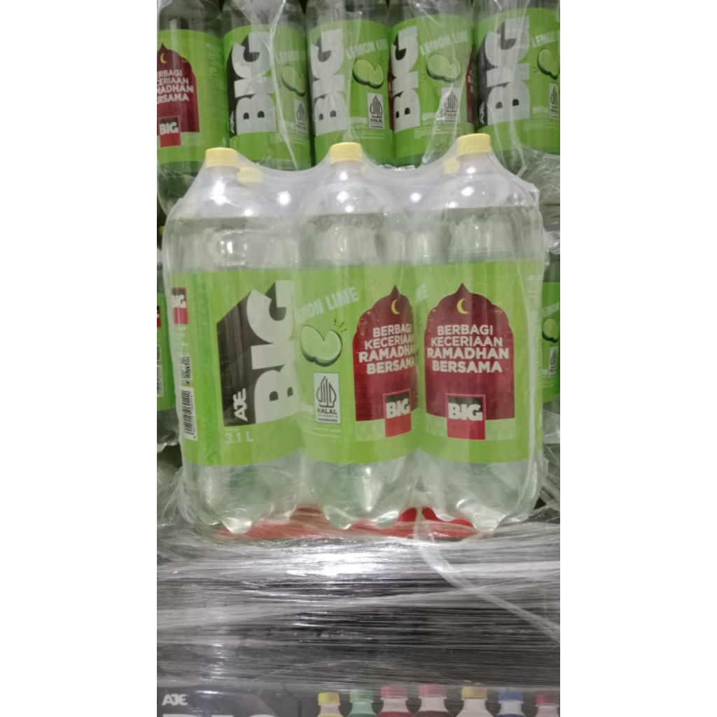 

Bigcola 3,1 liter lime maksimal order 2 krat