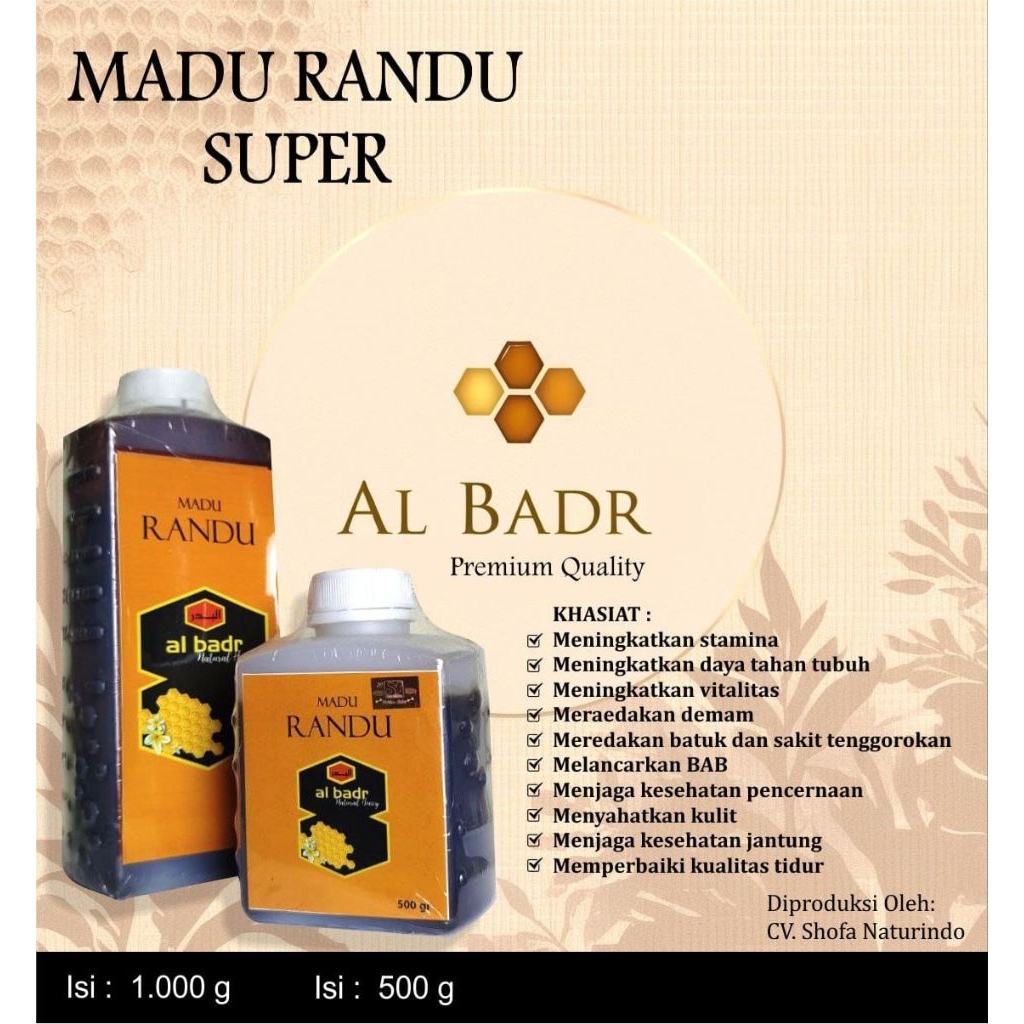 

Madu Randu albadr 1kg