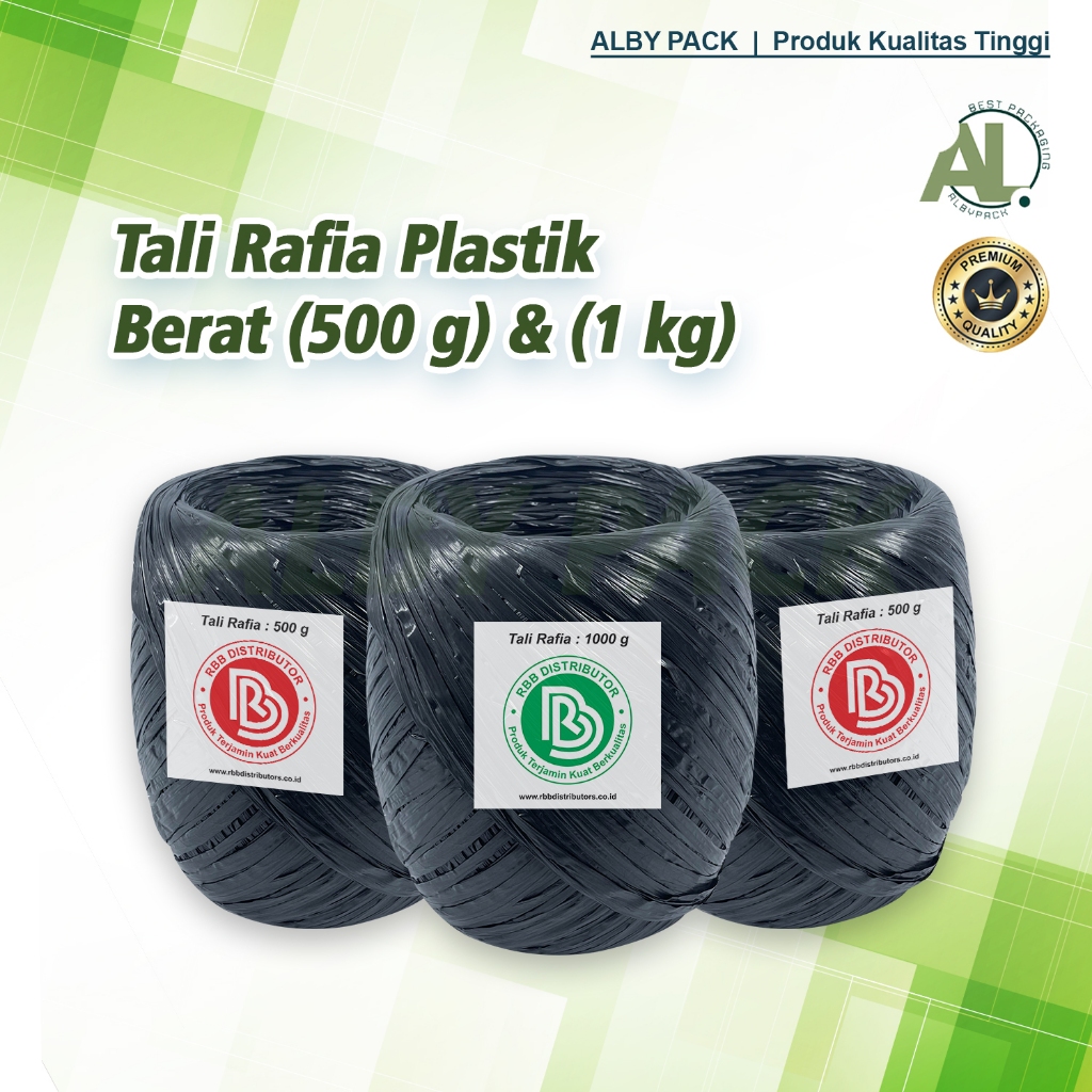 

Tari Rafia Tali Plastik Hitam Tali hitam 1 KG Full