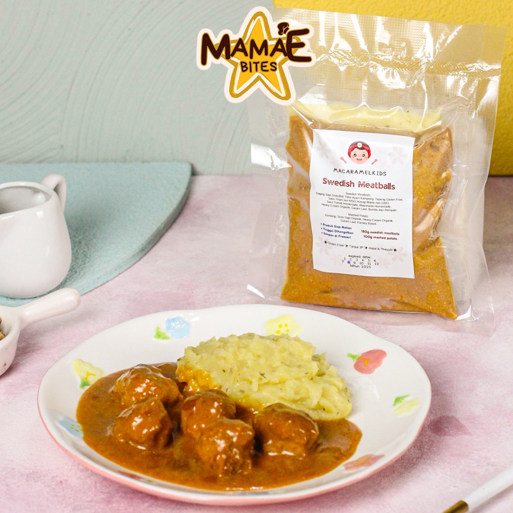 

Macaramel Kids - Swedish Meatballs | Frozen MPASI NDF Homemade & Bekal Anak Sehat