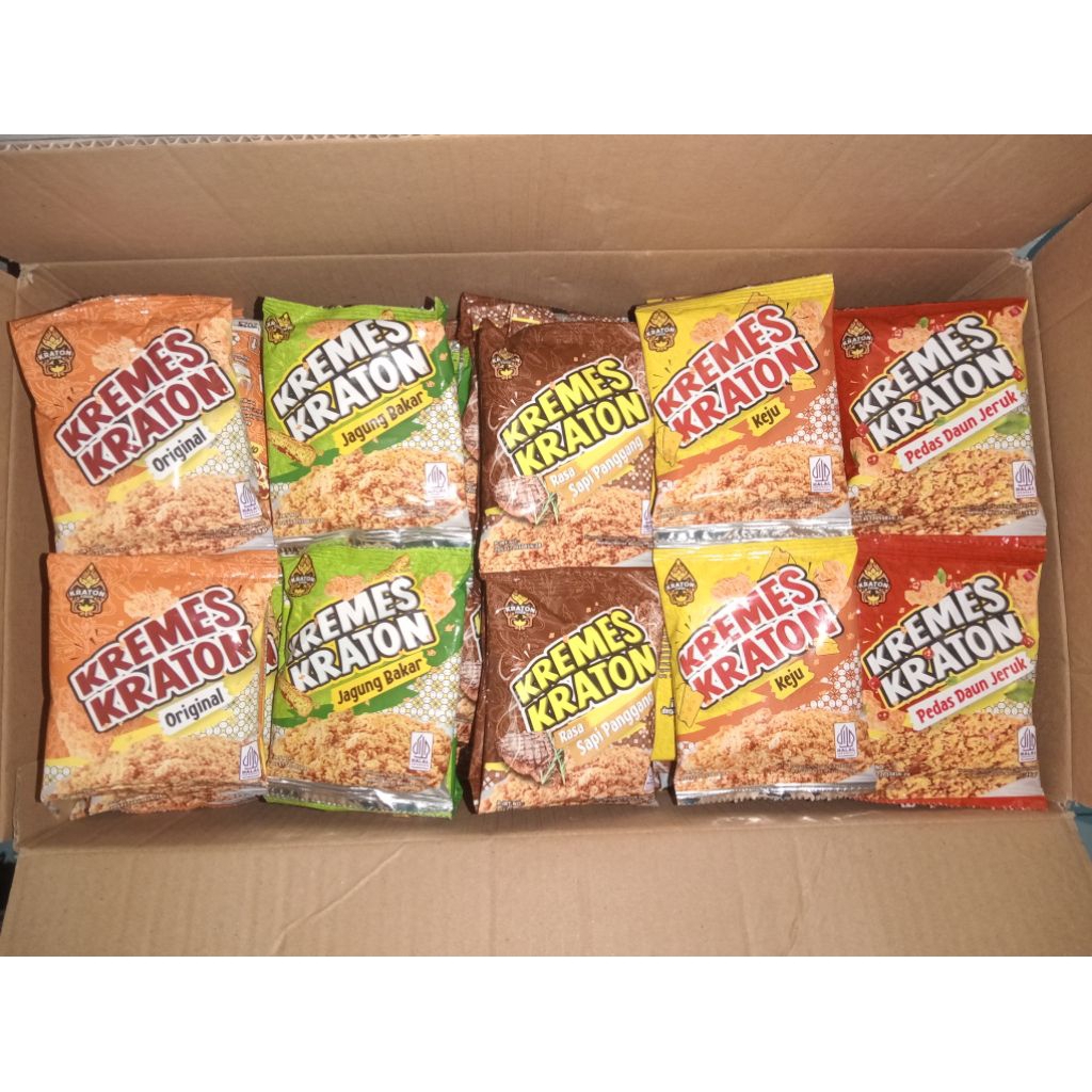 

1 Renceng = 10 Sachet Kremes Kraton Gurih dan Renyah