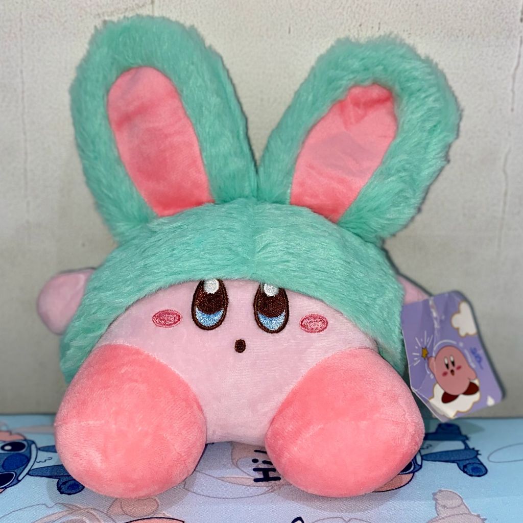 Boneka Kirby Club Mocchi Mocchi Bunny brand Official KIRBY Original [Full Tag] - Boneka Kirby Bunny
