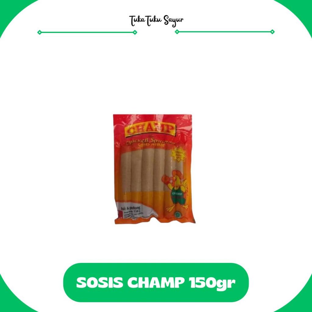 

SOSIS CHAMP 150gr ISI 6PCS - TukaTuku Sayur