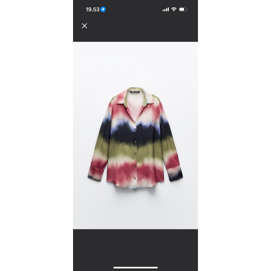 zara tie dye shirt