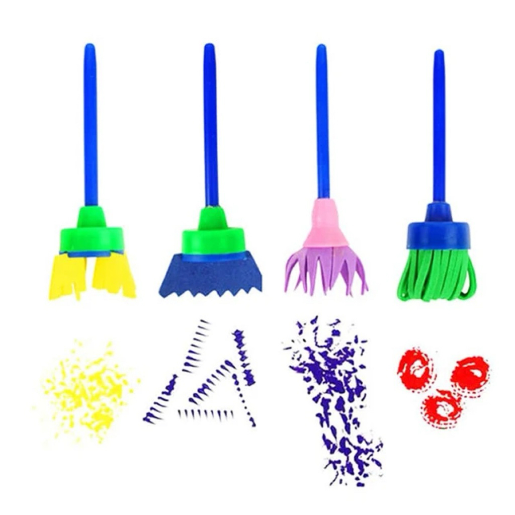 

Kuas Bunga 4pcs Mainan Kuas Lukis