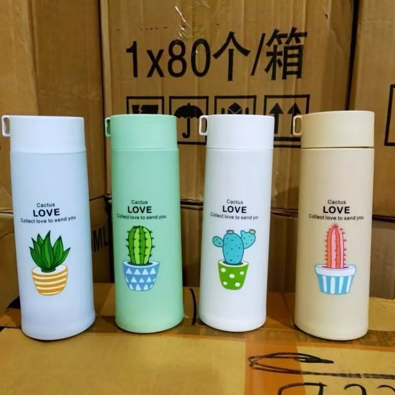 Gelas caktus dalam kaca/Botol Minum/tupperware