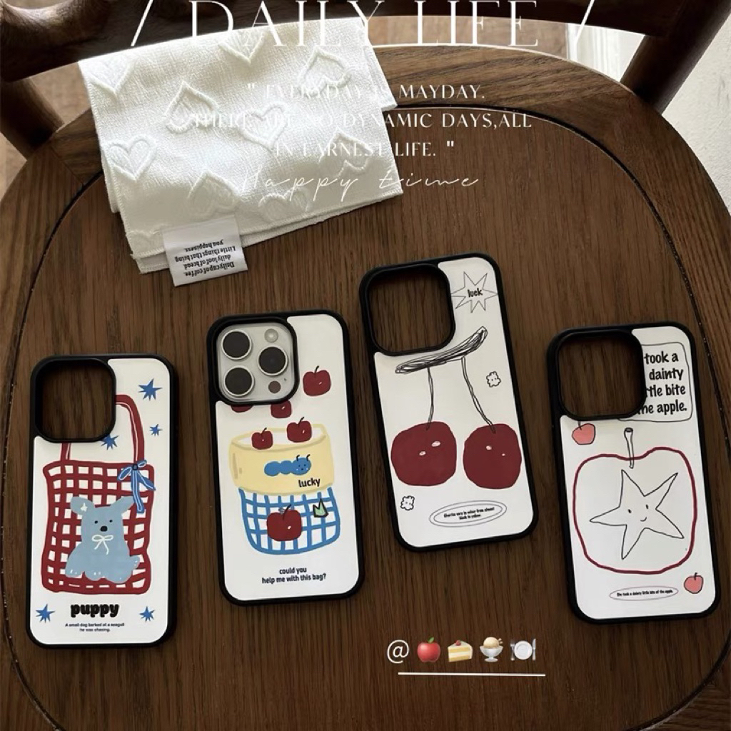 Amarr.Official - Cute Painted Case for IPhone 13 - 16 Pro Max