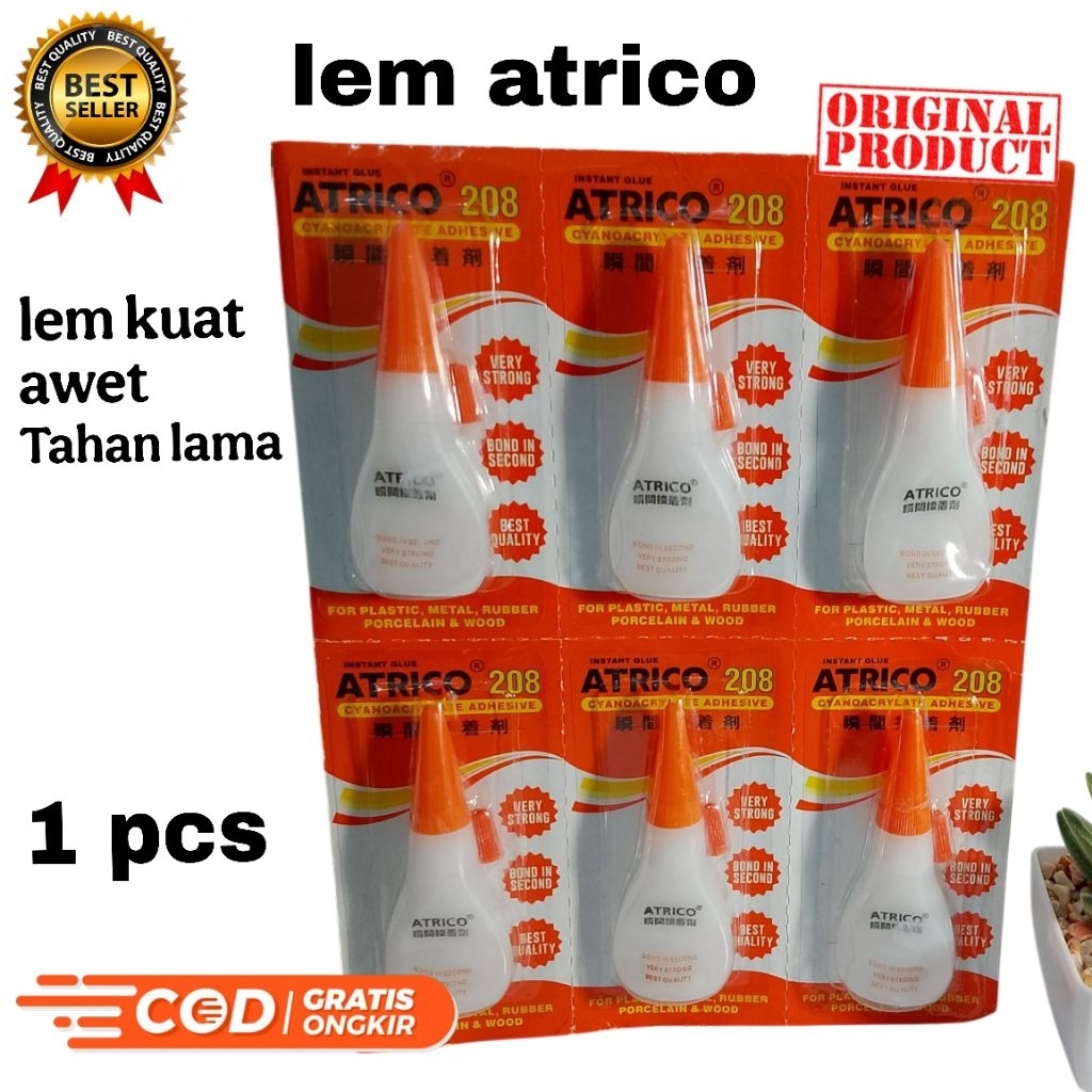 

Lem Atrico/Lem super kuat/Lem serbaguna