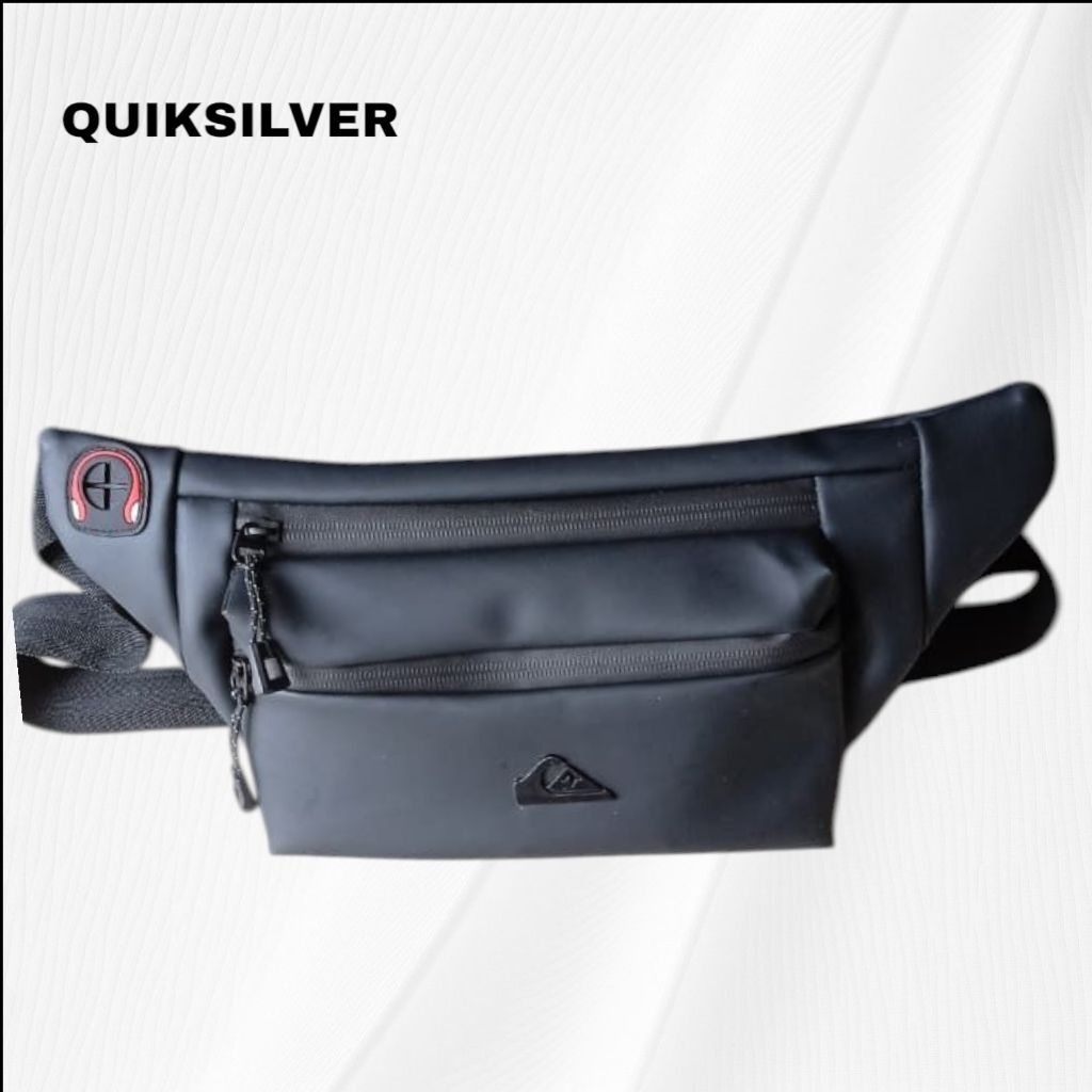 TAS QUICKSILVER TAS PINGGANG QUIKSILVER WAISTBAG QUIKSILVER TAS SELEMPANG QUIKSILVER WATERPROOF LOGO