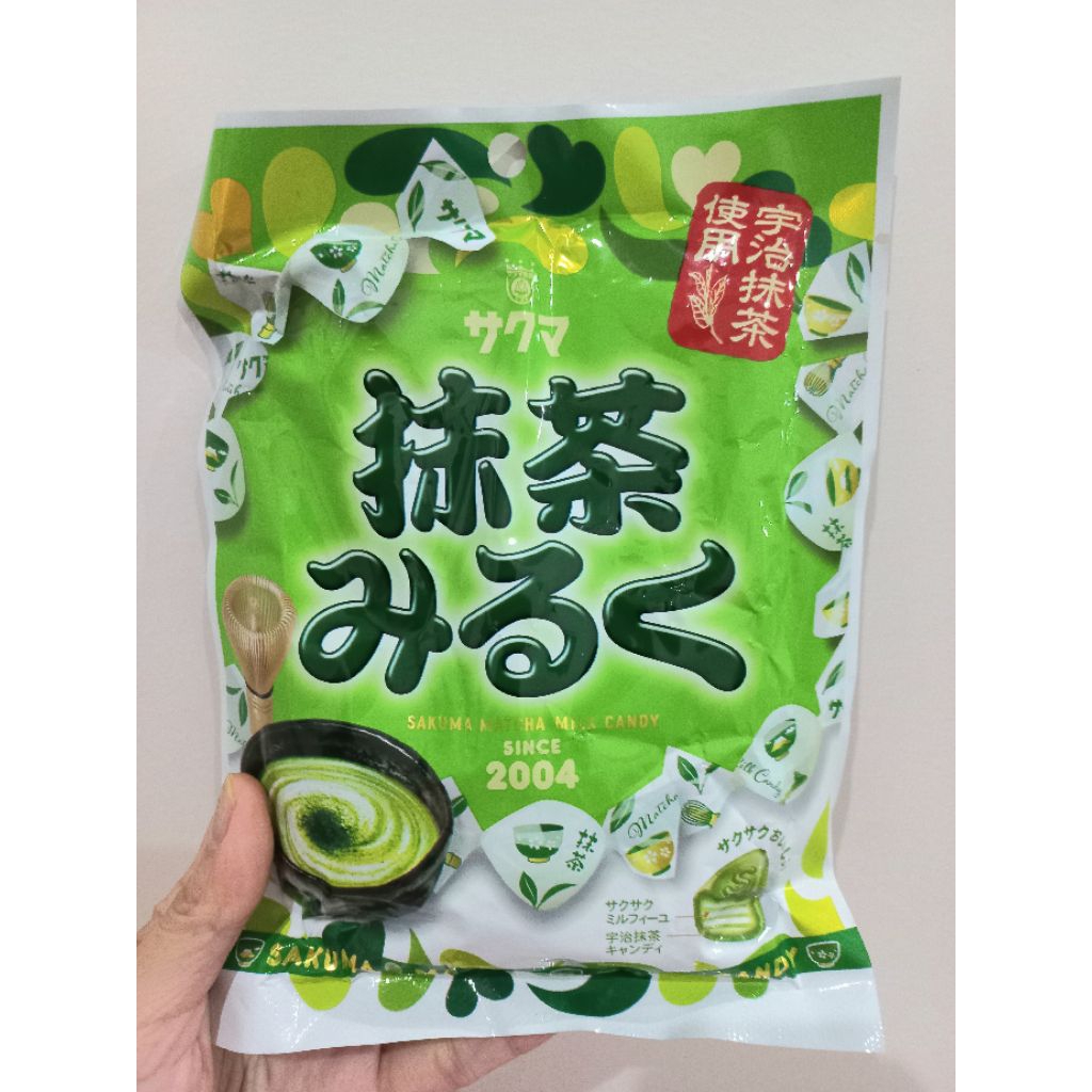 

sakuma matcha milk candy japan (READY)