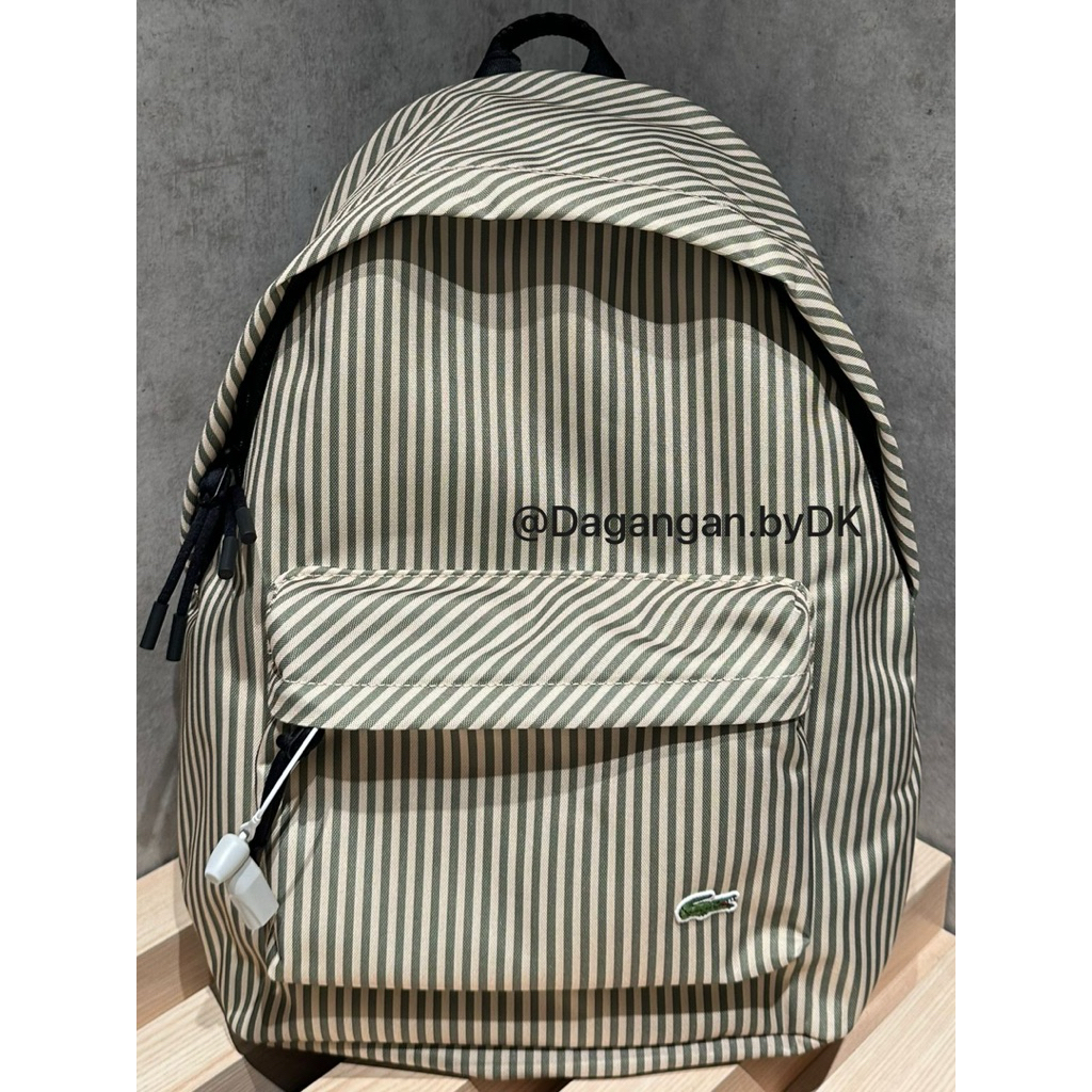 Tas Backpack Lacoste Bag Original Resmi 100% Green Army