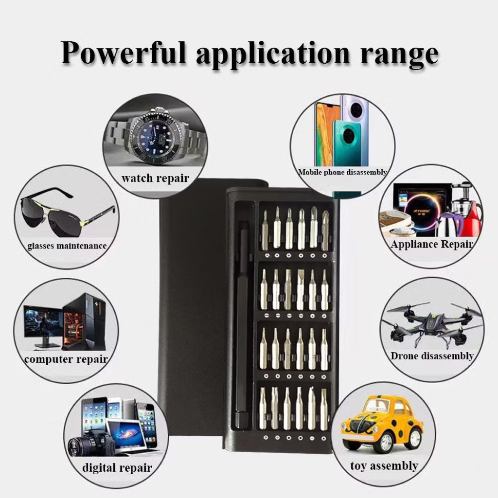 KA Obeng Set 24in1 Kepala Magnetic / Alat Perkakas Perlengkapan Service HP Jam Tangan Laptop