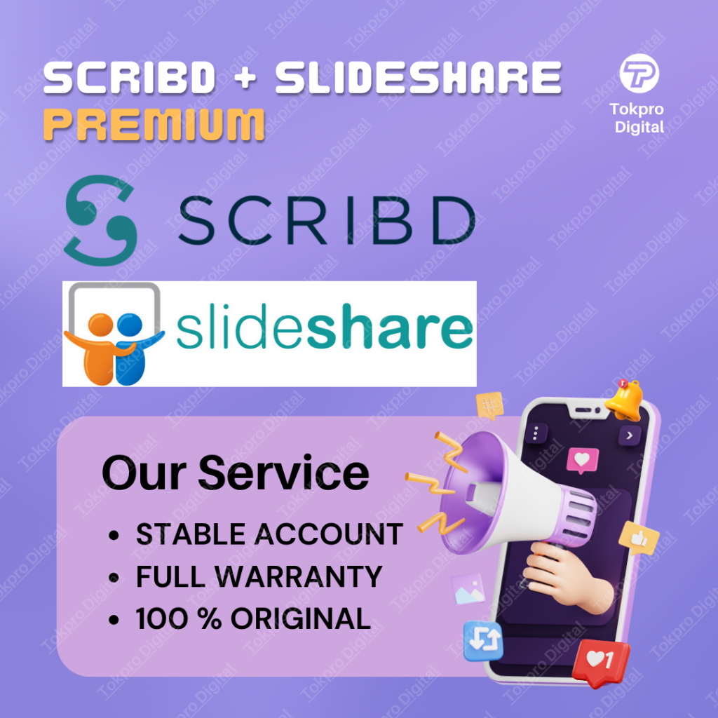 SlideShare + Scribd Lifetime Premium Akun FULL GARANSI PROMO