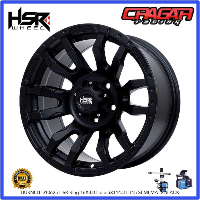 Velg Offroad Burneh Hsr Ring 16 Lubang 5 Buat Rush Terios Xpander Taruna Cherokee Dll