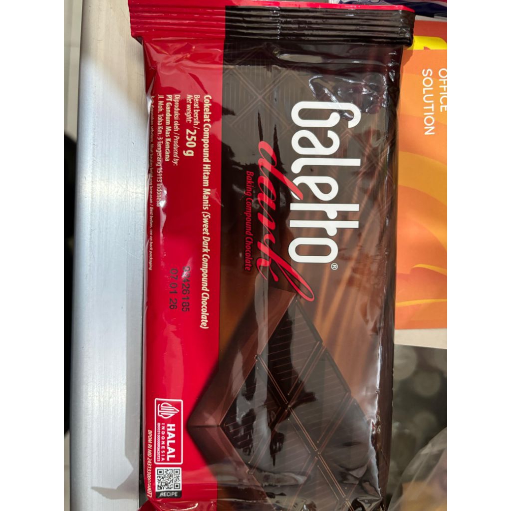 

Cokelat Coumpound / Cokelat Batang Merk Galetto 250gr
