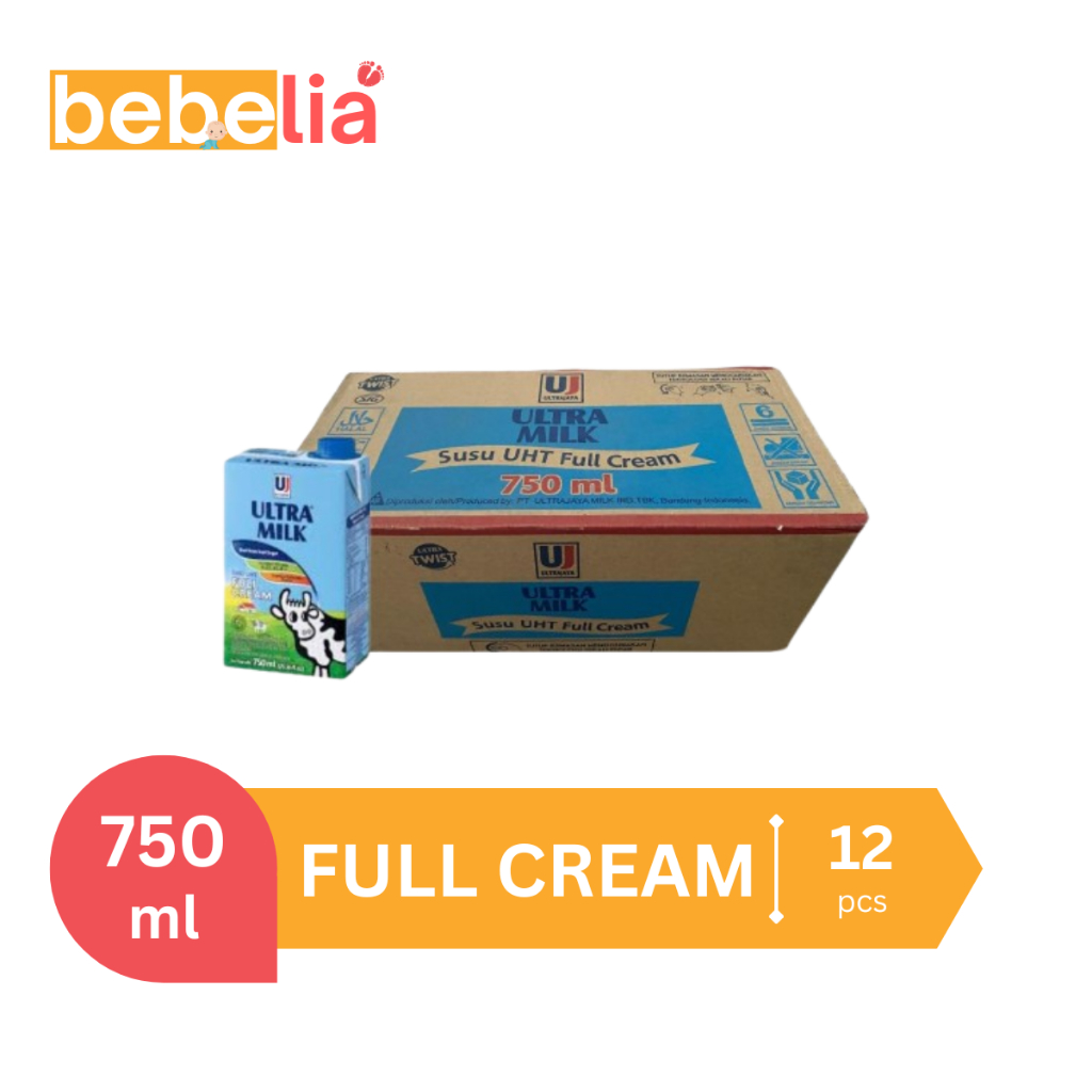 

Ultra Milk Susu UHT Full Cream 750 ml 1 dus isi 12 pcs Khusus Pengiriman Standar & Kargo Free Bubble Wrap & Kardus