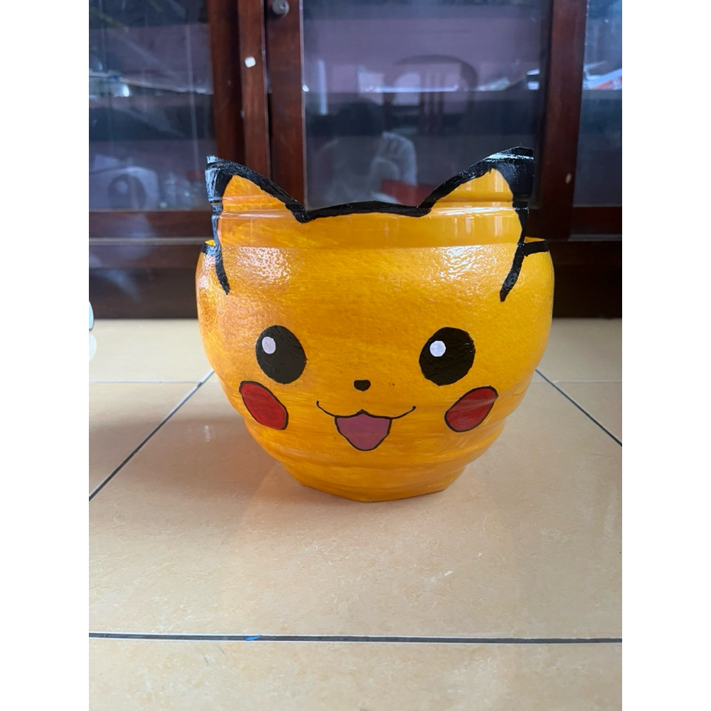 Pot Tanaman Lucu dan Unik Karakter Pokemon Pikachu A