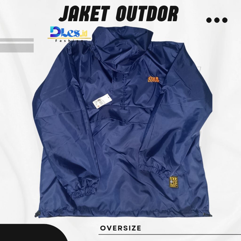 Jaket Outdor Pri wanita Parasut polos bahan adem dan halus