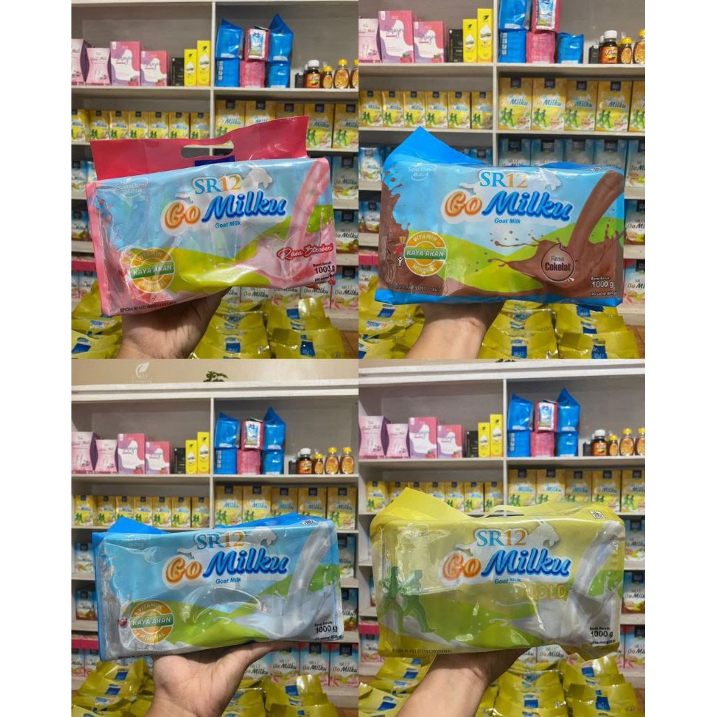 

GO MILKU SR12 1.000 GRAM = 1 KG ISI 40 SACHET//SUSU KAMBING ETAWA PREMIUM//SUSU KESEHATAN