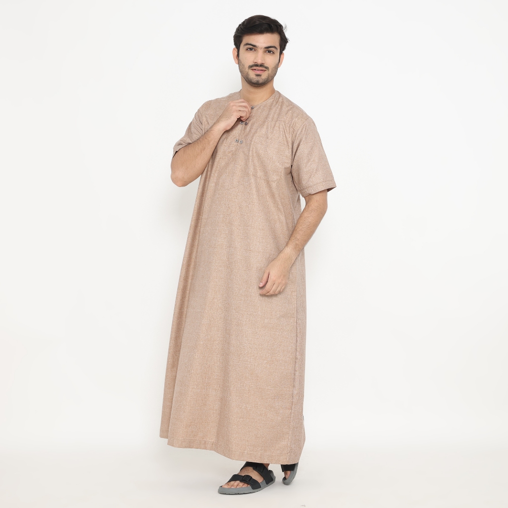 termurah shohib jubah pria oman lengan pendek