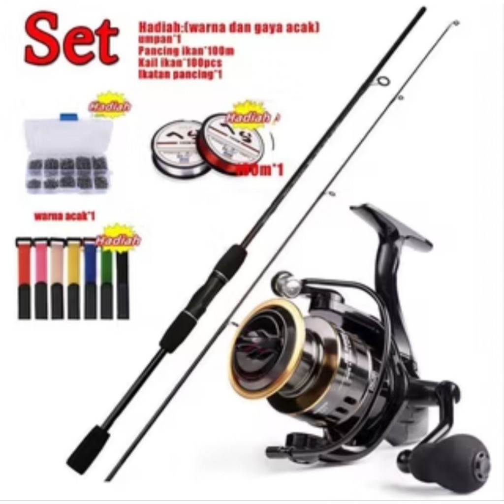 Joran Pancing Murah.. Casting dan Spinning.. ( Panorama ). set pancing lengkap..