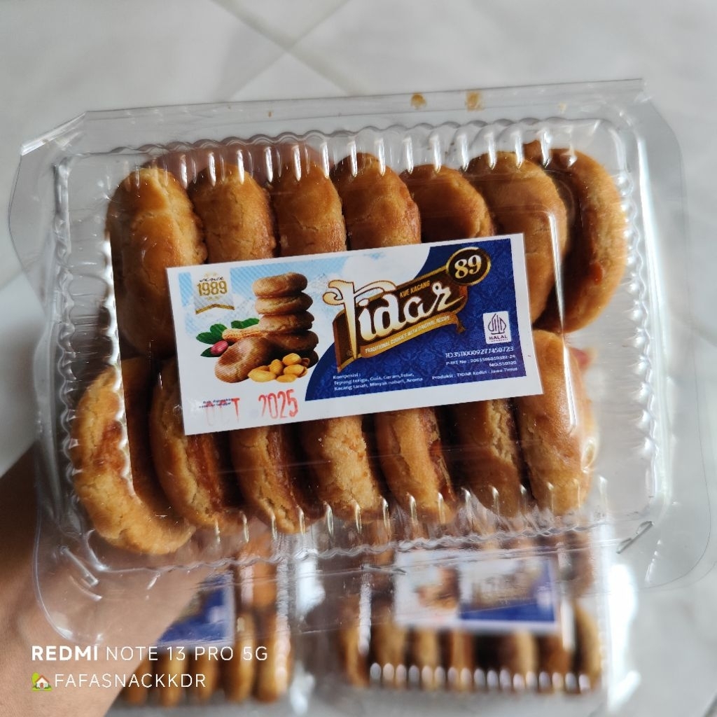 Roti Kacang Tidar / Kue Kacang Tidar Khas Kediri kemasan mika