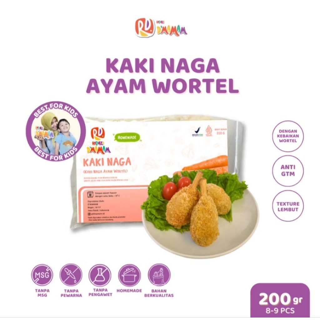 

Kaki Naga Ayam Wortel - D'MAMAM