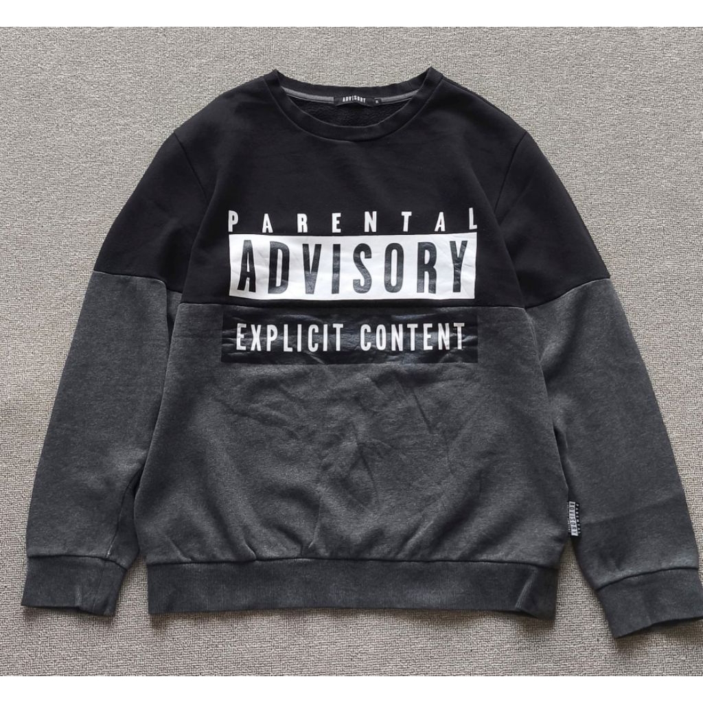 PARENTAL ADVISORY CREWNECK SZ L