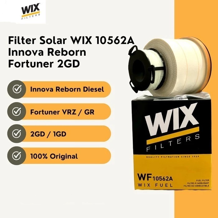 Filter Solar Innova Reborn Fortuner 2GD 1GD WIX 10562A VRZ GR Sport Filter Oli