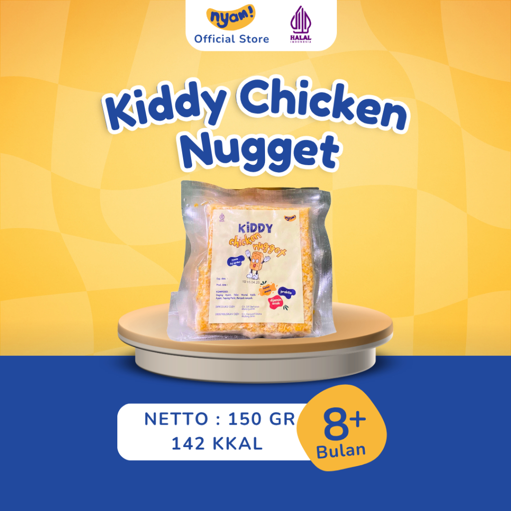 

NYAM BABY FOOD KIDDY CHICKEN NUGGET | TANPA TEPUNG TERIGU | MPASI BAYI ANAK 8 BULAN | TANPA PENGAWET