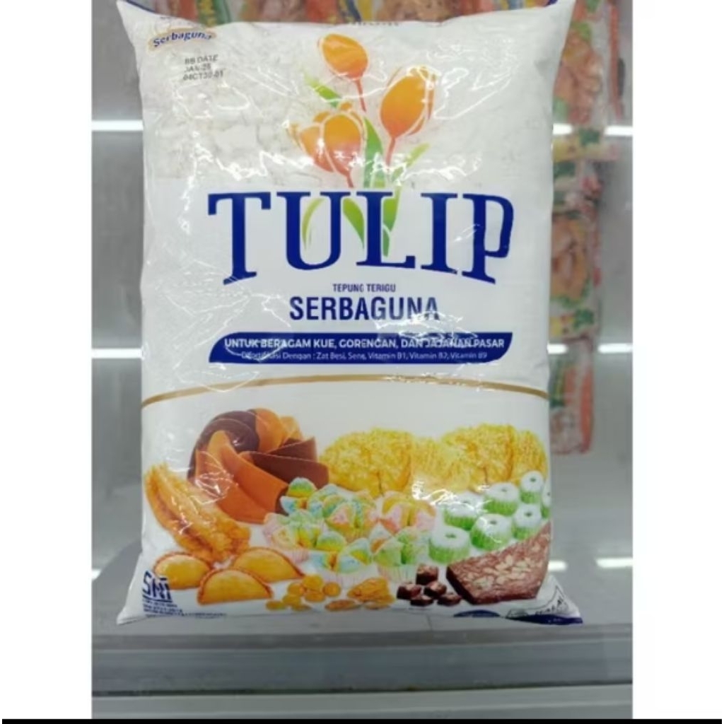 

Terigu Tulip Kemasan 1kg | Terigu Tulip 1kg | Terigu Protein Rendah
