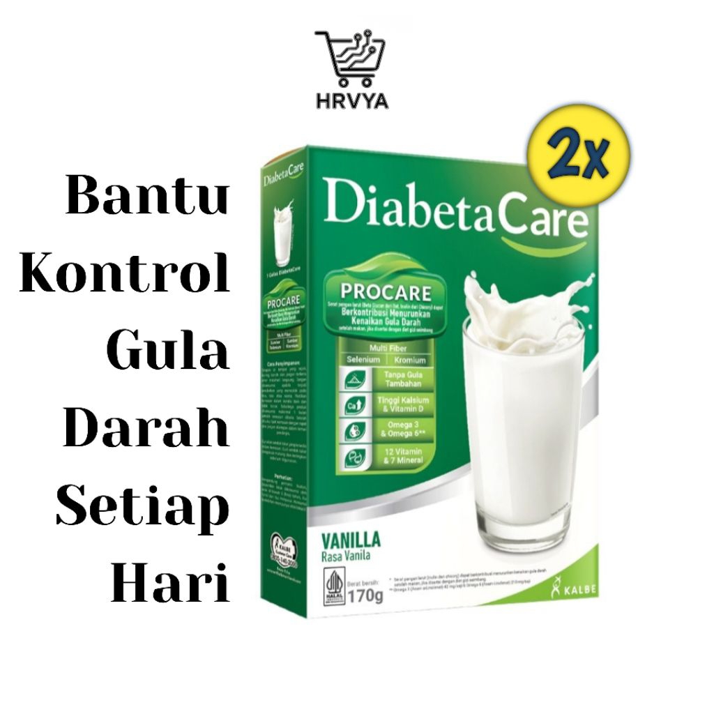 

Diabetacare Susu Bubuk Diabetes Rasa Vanilla 170g (2Pcs)
