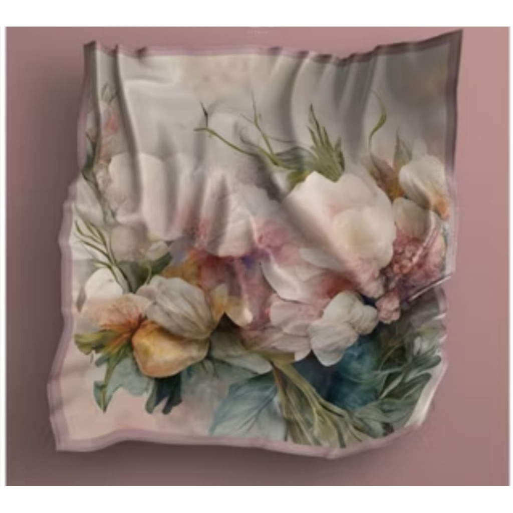 HIJAB MOTIF SEGI EMPAT SYAR'I