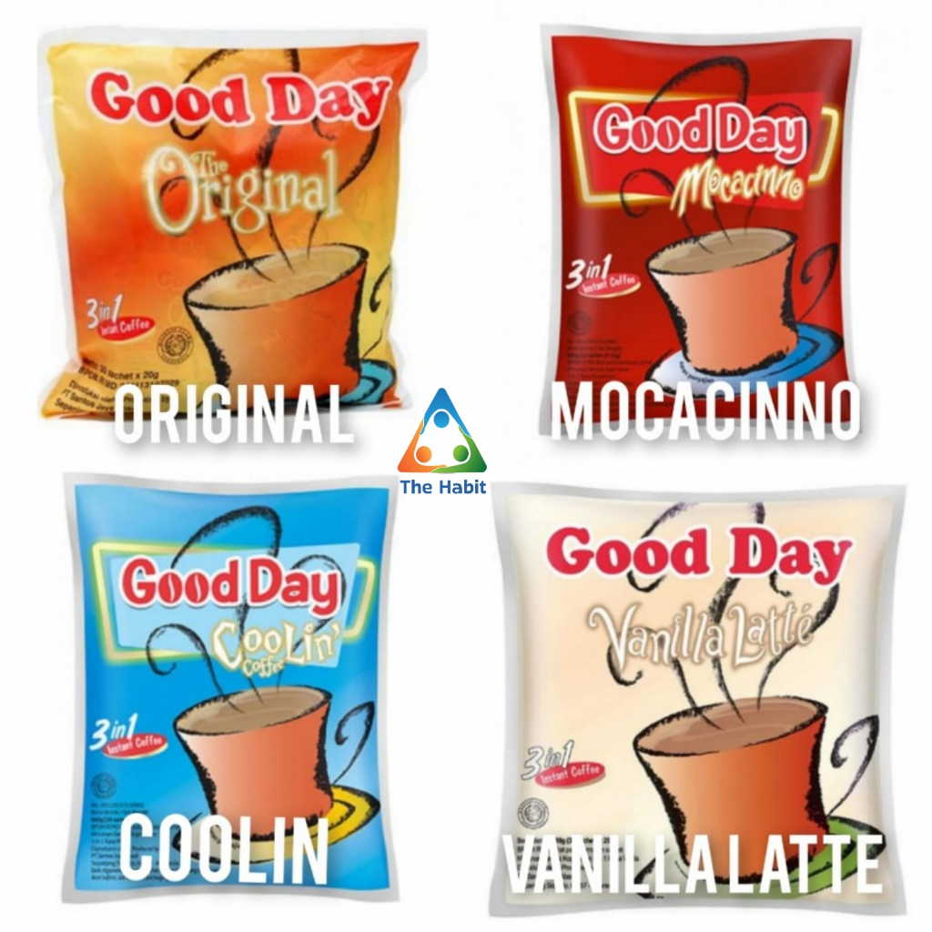 

(The Habit) Good Day 3 in 1 Kopi Bubuk 200g (10 sachet x 20g)