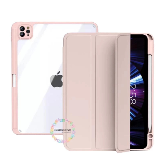 Acrylic Case IPAD With Pen Holder for IPAD AIR 3 4 / IPAD GEN 7th 8th 9th / IPAD PRO 11 12.9" inch /