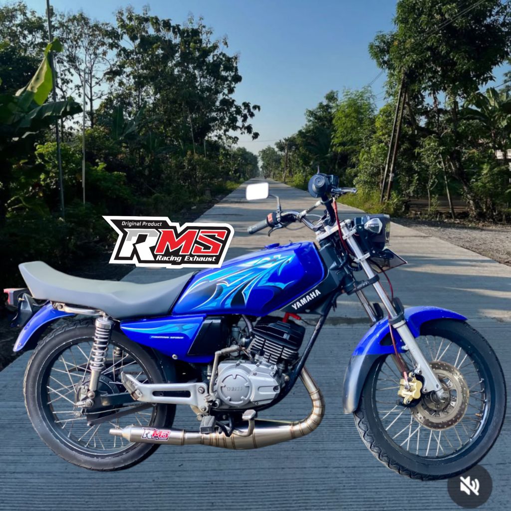 knalpot motor 2 tak rx-king cobra telo standar racing