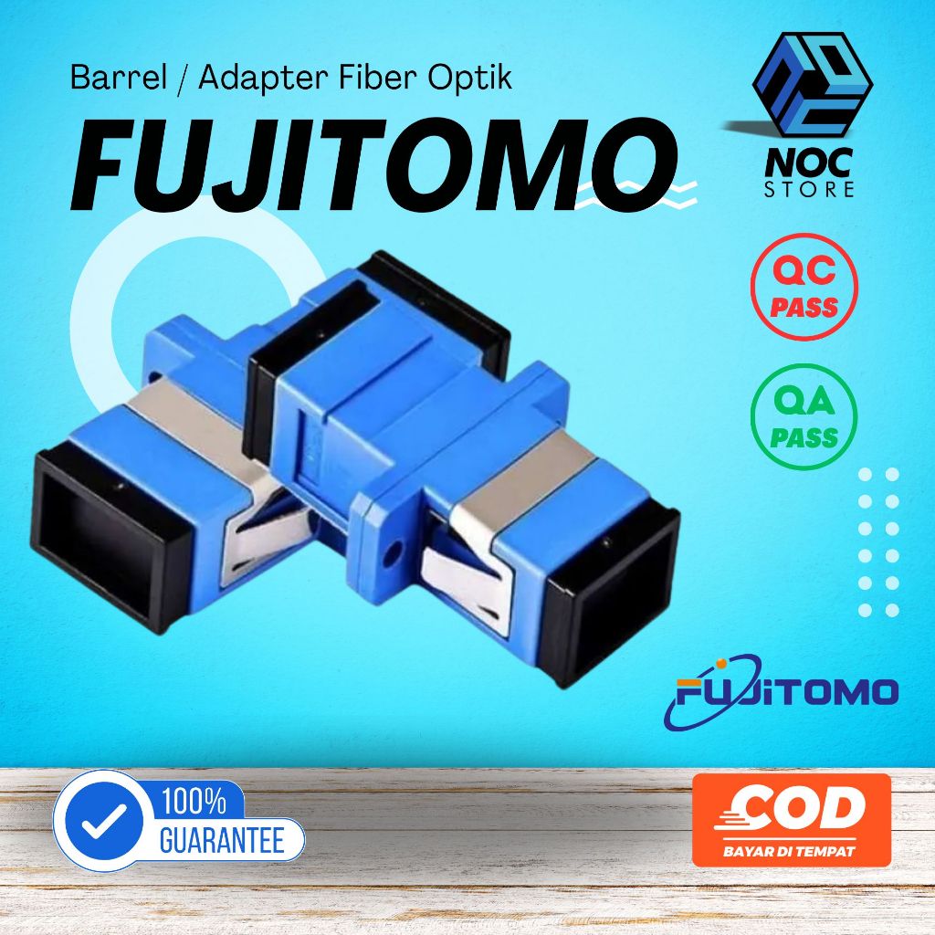 BARREL / BAREL / ADAPTER FIBER OPTIK FUJITOMO SC/UPC 1 PACK (50pcs) - NOC