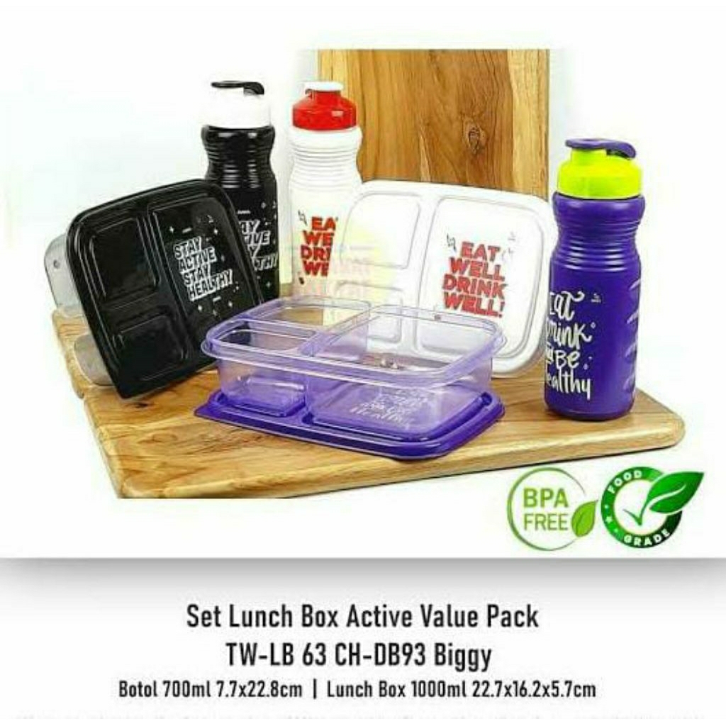 LUNCH BOX ACTIV VALUE PACK/PAKET TEMPAT MAKAN