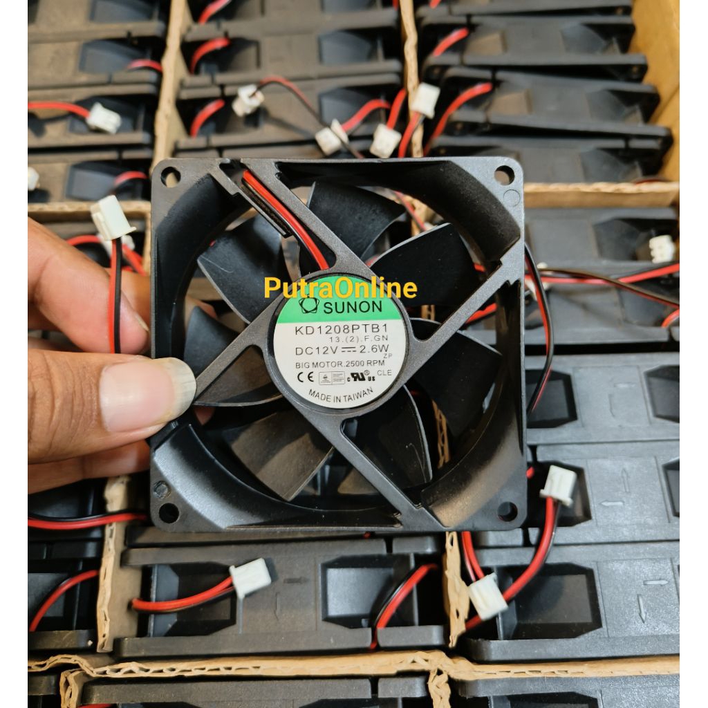 FAN SUNON 8CM DC 12V Jual Per/10pcs / Kipas Sunon 8CM DC 12V