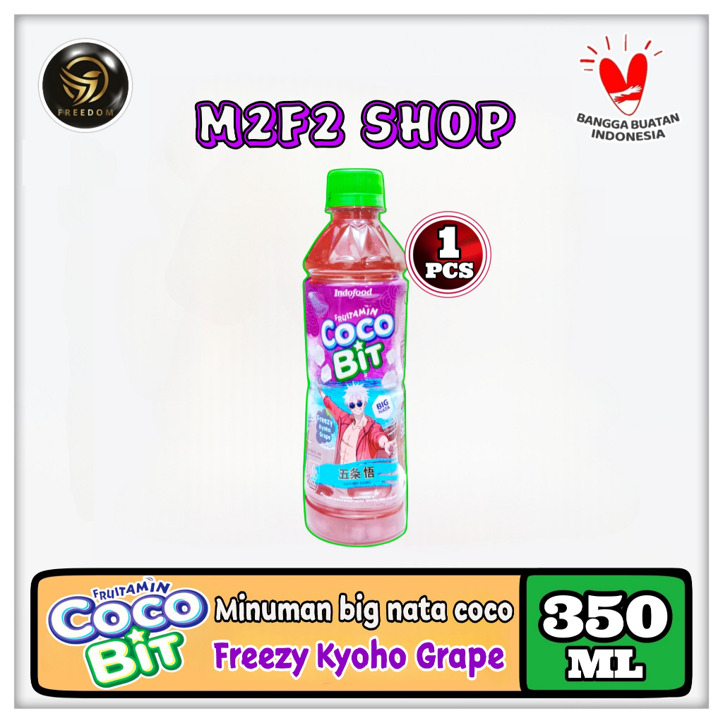 

Fruitamin Minuman Cocobit Big Nata De Coco Freezy Kyoho Grape | Anggur Botol Pet - 350 ml (Kemasan Satuan)
