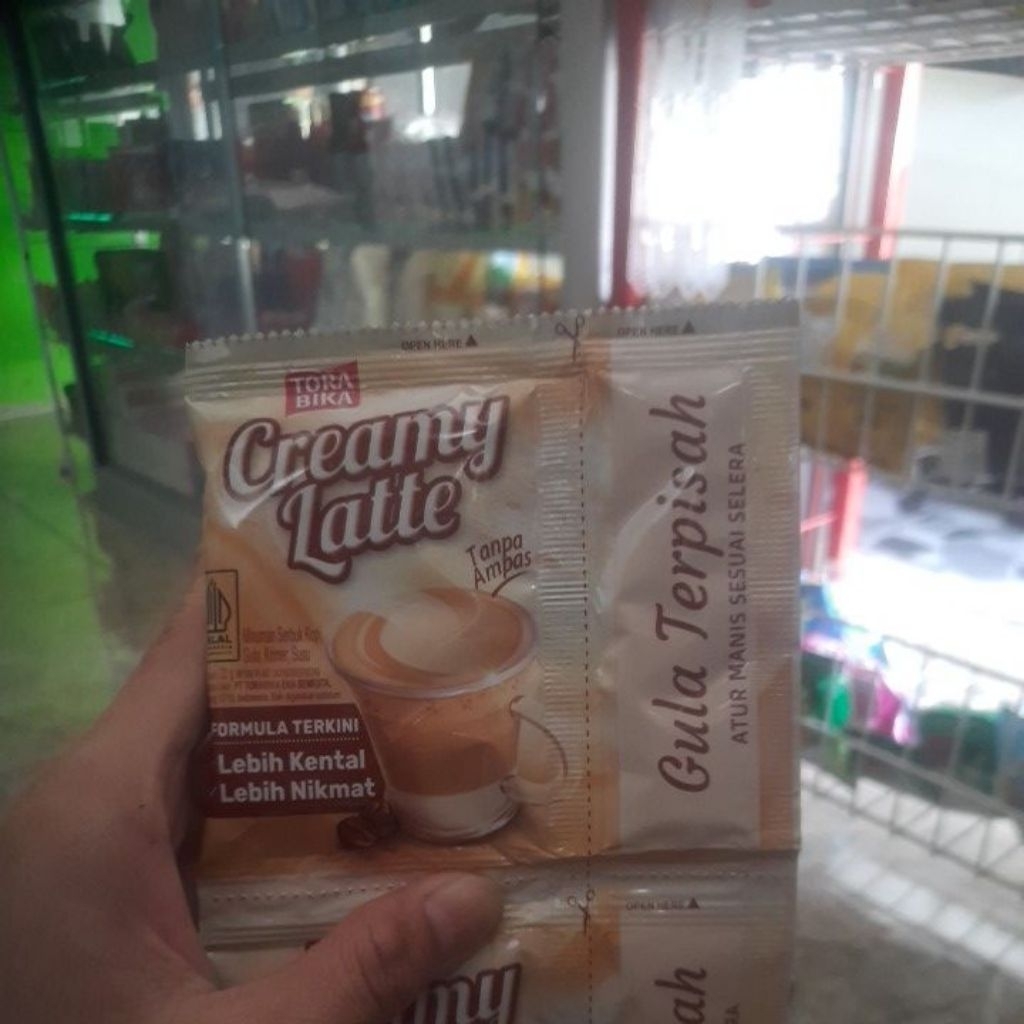

KOPI CREAMY LATTE TANPA AMPAS GULA TERPISAH